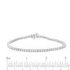 Zales 3 Ct. T.W. Diamond Tennis Bracelet In 14K White Gold 7.25" Bracelets