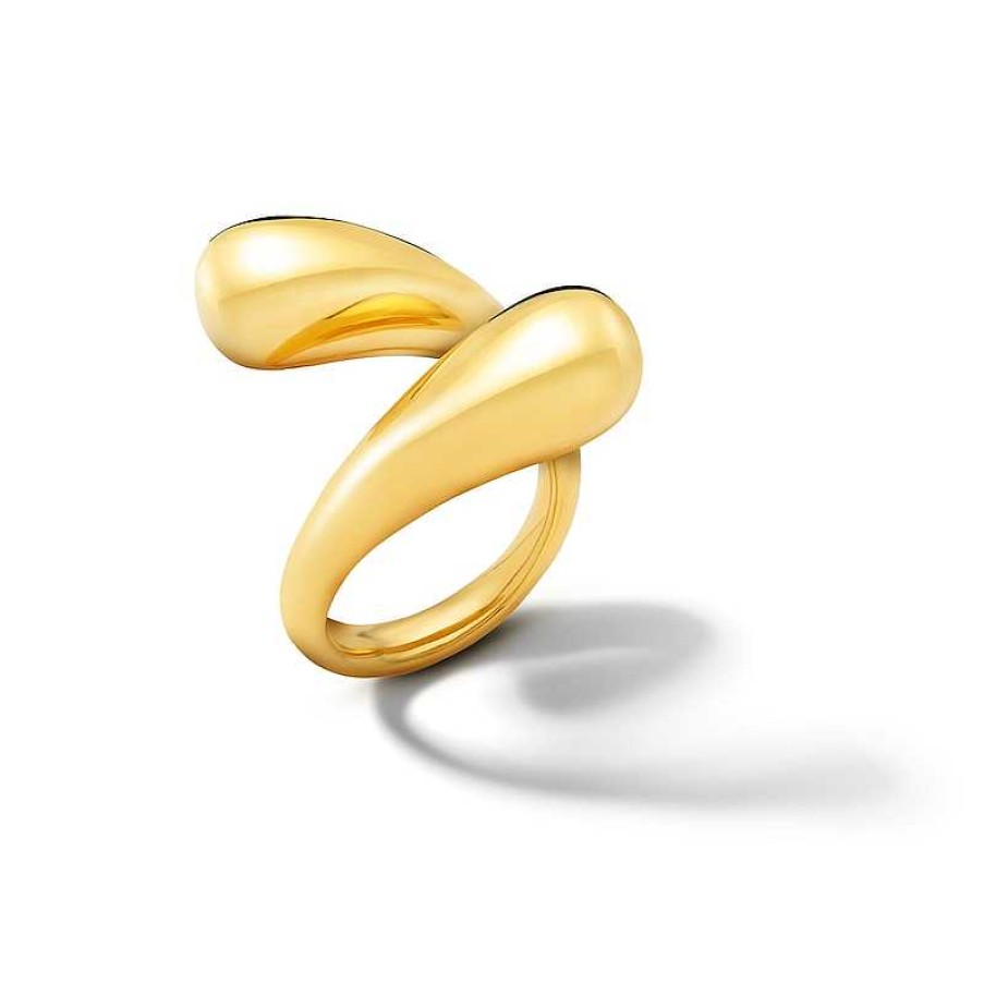 Zales Zales X Soko Twisted Dash Ring In Brass With 24K Gold Plate Rings