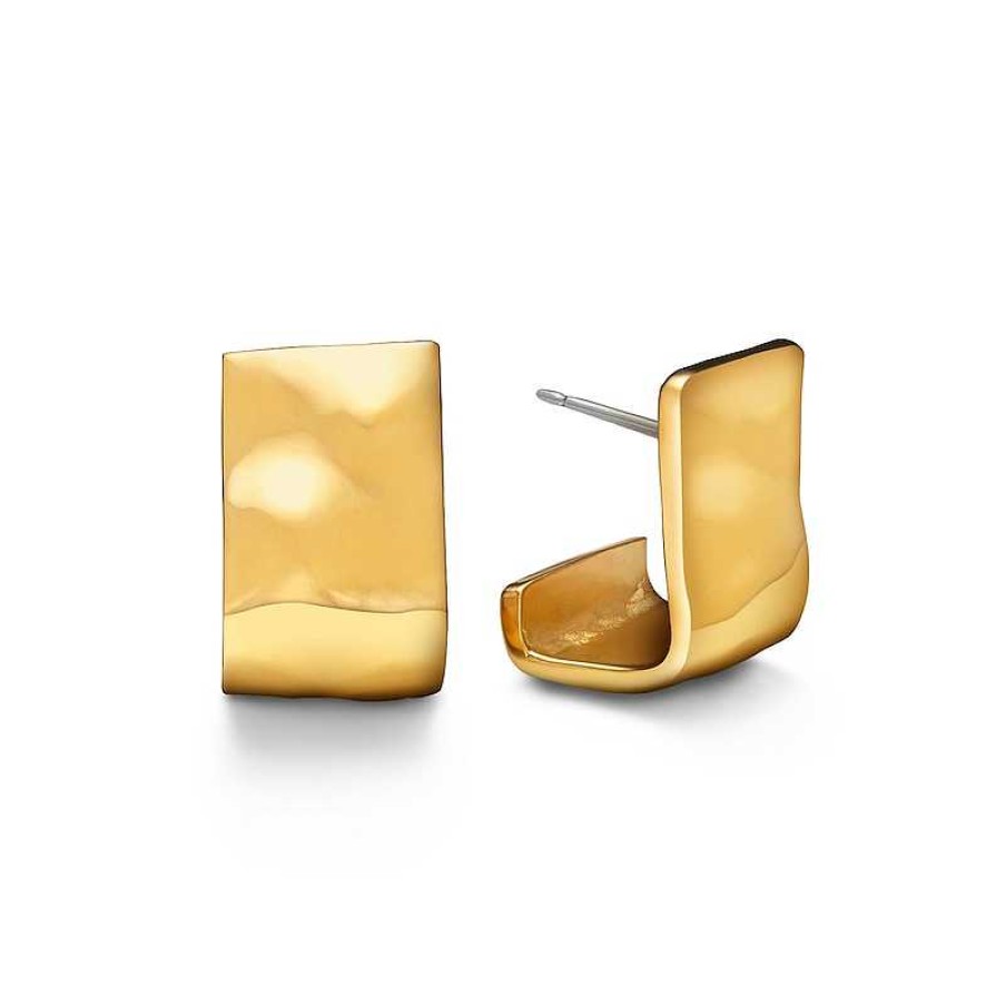 Zales Zales X Soko Bahari Square Hoop Earrings In Brass With 24K Gold Plate Earrings