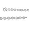 Zales 1/10 Ct. T.W. Diamond Teardrop Link Bracelet In Sterling Silver - 7.5" Bracelets