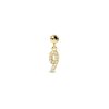 Zales Pdpaola At Zales Cubic Zirconia Number "9" Bead Charm In Sterling Silver With 18K Gold Plate Necklaces