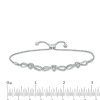 Zales Diamond Accent Heart Infinity Bolo Bracelet In Sterling Silver - 10.25" Bracelets