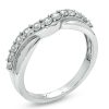 Zales 1/2 Ct. T.W. Diamond Twist Contour Band In 14K White Gold Rings