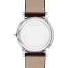 Movado Men'S Movado Museum® Classic Gold-Tone Pvd Brown Strap Watch With Dotted Grey Dial (Model: 0607800) Watches