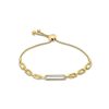 Zales 1/8 Ct. T.W. Diamond Paper Clip Links Bolo Bracelet In 10K Gold - 9.5" Bracelets