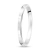 Zales 2.0Mm Engravable Low Dome Comfort-Fit Wedding Band In 10K White Gold (1 Line) Rings