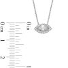 Zales Sideways 3/8 Ct. T.W. Marquise Diamond Frame Necklace In 14K White Gold Necklaces