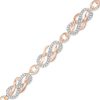 Zales 1 Ct. T.W. Diamond Infinity Loop Bracelet In 10K Rose Gold Bracelets