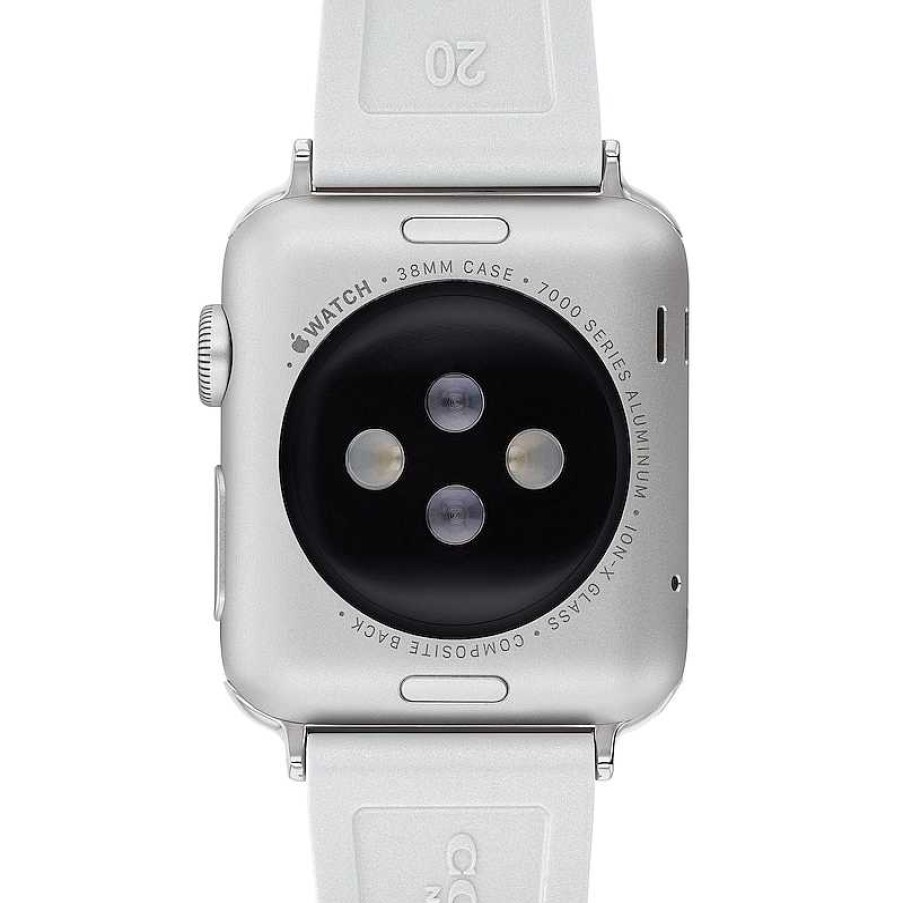 Coach Ladies' Coach Apple Straps White Logo Interchangeable Replacement Band Smart Watch Attachment (Model: 14700210) Watches