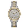 JBW Ladies' Jbw Cristal 34 1/8 Ct. T.W. Diamond And Crystal 18K Gold Plate Watch With Silver-Tone Watch (Model: J6383D) Watches