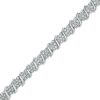 Zales 1-1/2 Ct. T.W. Diamond "S" Tennis Bracelet In Sterling Silver Bracelets