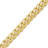 Zales Made In Italy Men'S 11.3Mm Cuban Curb Chain Bracelet In Hollow 10K Gold - 9" Bracelets