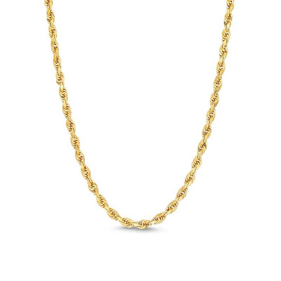 Zales 3.0Mm Diamond-Cut Glitter Rope Chain Necklace In Solid 10K Gold - 20" Necklaces