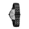 CARAVELLE Ladies' Caravelle By Bulova Crystal Accent Black Ip Watch With Black Dial (Model: 45L181) Watches