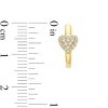 Zales 1/4 Ct. T.W. Certified Heart-Shaped Lab-Created Multi-Diamond Huggie Hoop Earrings In 14K Gold (F/Si2) Earrings