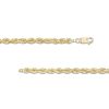 Zales Men'S 5.5Mm Diamond-Cut Glitter Rope Chain Necklace In Solid 10K Gold - 24" Necklaces