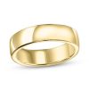 Zales 6.5Mm Engravable Euro Wedding Band In 14K Gold (1 Line) Rings