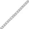 Zales 5 Ct. T.W. Certified Lab-Created Diamond Tennis Bracelet In 14K White Gold (F/Si2) - 7.25" Bracelets