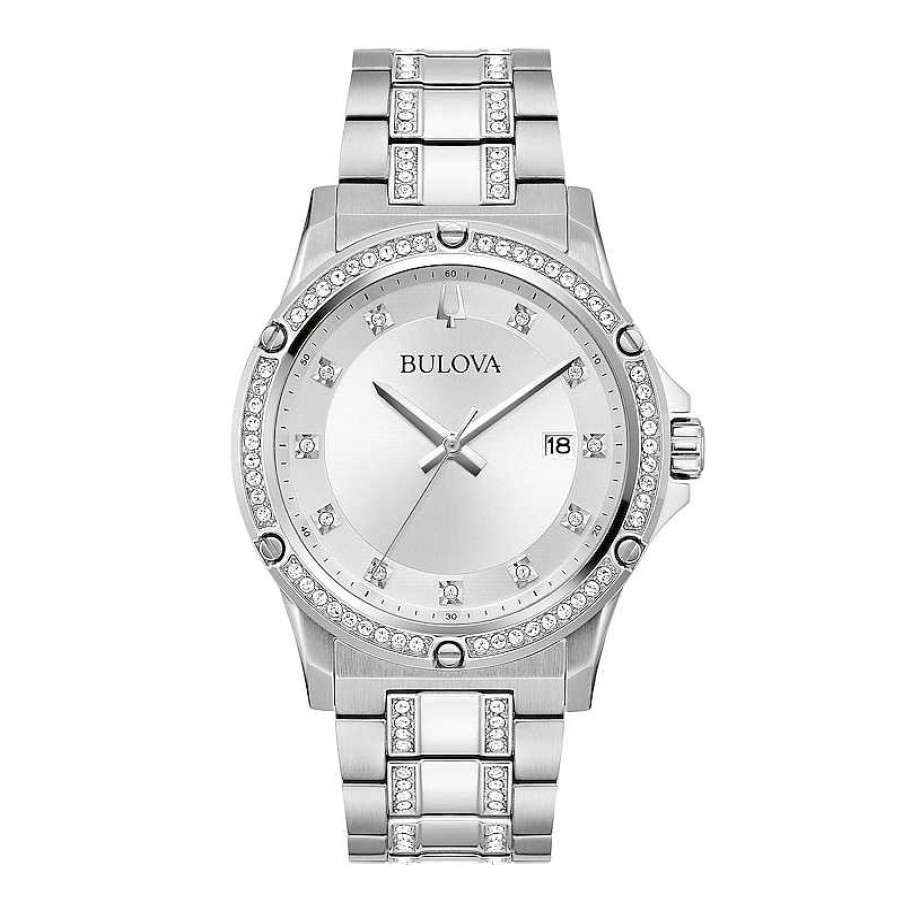 Bulova Men'S Bulova Crystal Collection Watch And Bracelet Box Set (Model: 96K114) Watches