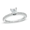 Zales Vera Wang Love Collection 5/8 Ct. T.W. Princess-Cut Diamond Engagement Ring In 14K White Gold Rings