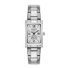 CARAVELLE Ladies' Caravelle By Bulova Watch With Rectangular Silver-Tone Dial (Model: 43L203) Watches