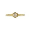 Zales 1/10 Ct. T.W. Diamond Hexagon Composite Fashion Ring In 10K Gold Rings