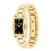 Coach Ladies' Coach Reese Crystal Accent Gold-Tone Ip Watch With Rectangular Black Dial (Model: 14504319) Watches