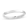 Zales 2.0Mm Engravable Low Dome Comfort-Fit Wedding Band In 14K White Gold (1 Line) Rings