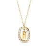 Zales Pdpaola At Zales 1/3 Ct. T.W. Lab-Created Diamond "H" Initial Pendant In 18K Gold - 19.5" Necklaces