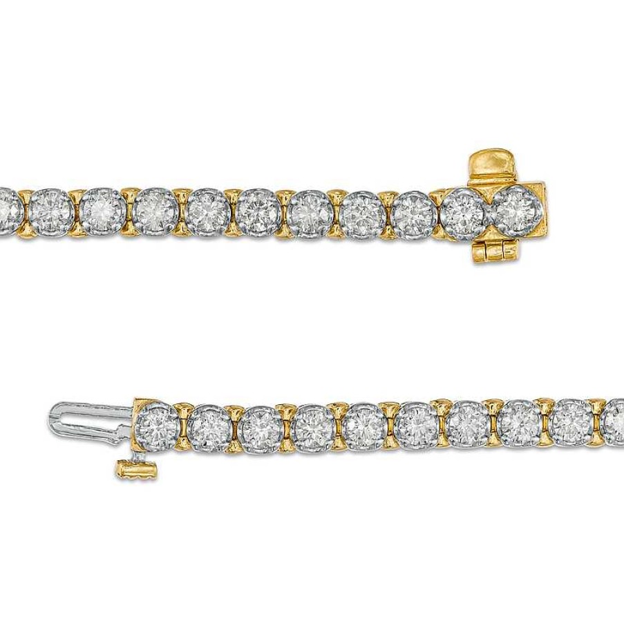 Zales 4 Ct. T.W. Diamond Tennis Bracelet In 10K Gold Bracelets