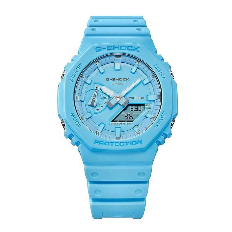 Casio Men'S Casio Tone-On-Tone G-Shock Analog/Digital Display Watch In Turquoise (Model Ga2100-2A2) Watches