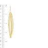 Zales Diamond-Cut Marquise-Shaped Elongated Drop Earrings In 10K Gold Earrings