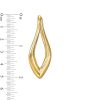 Zales 54.0Mm Sculpted Hollow 14K Gold Hoop Earrings Earrings