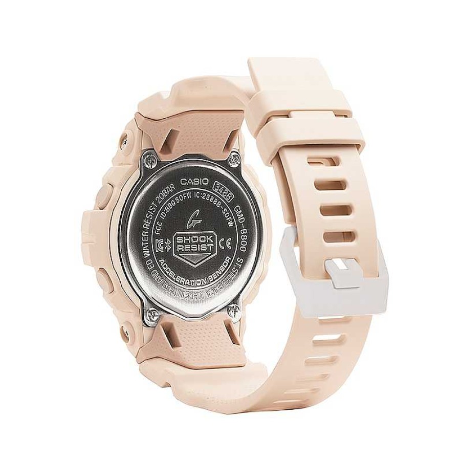 Casio G-Shock Ladies' Casio G-Shock S Series Pink Strap Watch With Rose-Tone Dial (Model: Gmdb800-4) Watches