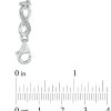 Zales Diamond Accent Alternating "Mom" Infinity Link Bracelet In Sterling Silver - 7.5" Bracelets