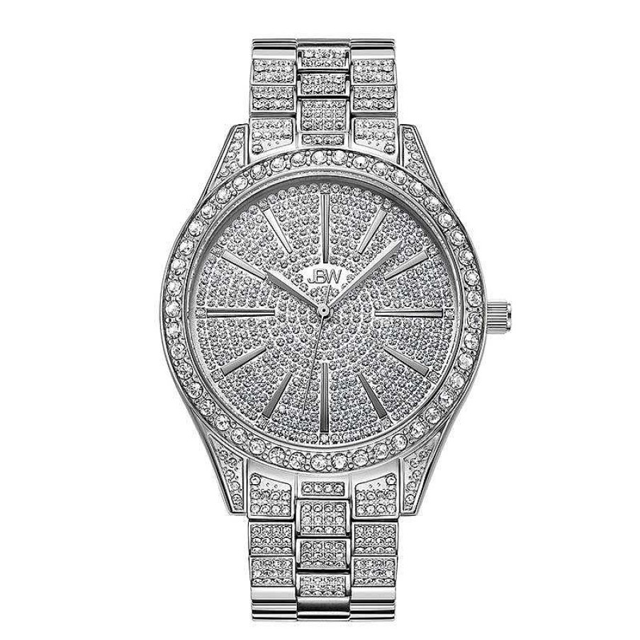 JBW Ladies' Jbw Cristal 1/8 Ct. T.W. Diamond And Crystal Accent Watch With Silver-Tone Dial (Model: J6346C) Watches