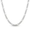 Zales 6.5Mm Diamond-Cut Figaro Chain Necklace In Solid Sterling Silver - 20" Necklaces