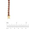 Zales 4.0Mm Garnet Cascading Tennis Bracelet In Sterling Silver With 18K Gold Plate - 7.25" Bracelets