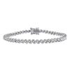 Zales 1/2 Ct. T.W. Diamond Wavy "S" Link Bracelet In Sterling Silver - 7.5" Bracelets