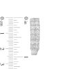 Zales 3 Ct. T.W. Certified Lab-Created Diamond Double Row Hoop Earrings In 14K White Gold (F/Si2) Earrings