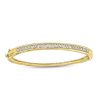 Zales 1/2 Ct. T.W. Baguette And Round Diamond Bangle In 10K Gold Bracelets