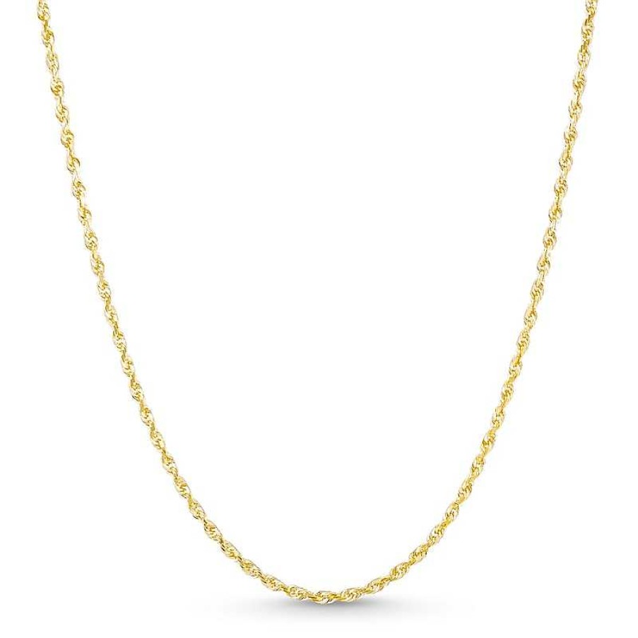 Zales 1.6Mm Rope Chain Necklace In Solid 14K Gold - 18" Necklaces