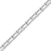 Zales Baguette Lab-Created White Sapphire Tennis Bracelet In Sterling Silver - 7.25" Bracelets