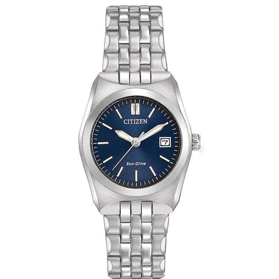 Citizen Ladies' Citizen Eco-Drive® Corso Watch With Dark Blue Dial (Model: Ew2290-54L) Watches