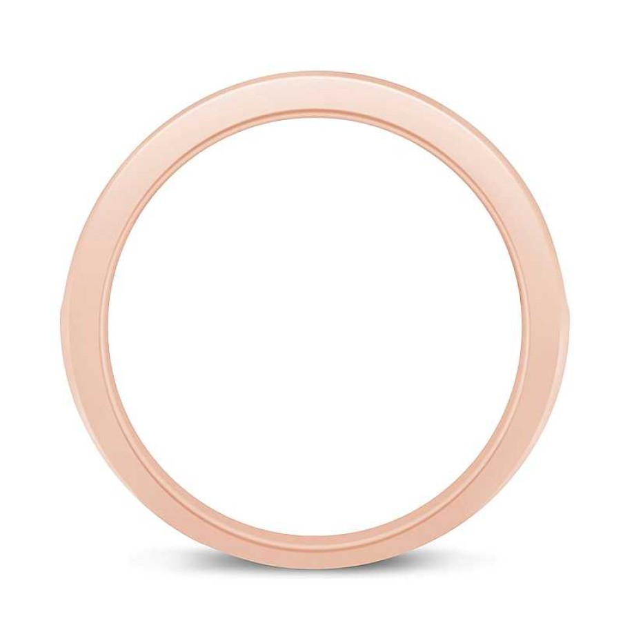 Zales 1 Ct. T.W. Diamond Comfort-Fit Eleven Stone Wedding Band In 14K Rose Gold (I/I2) Rings