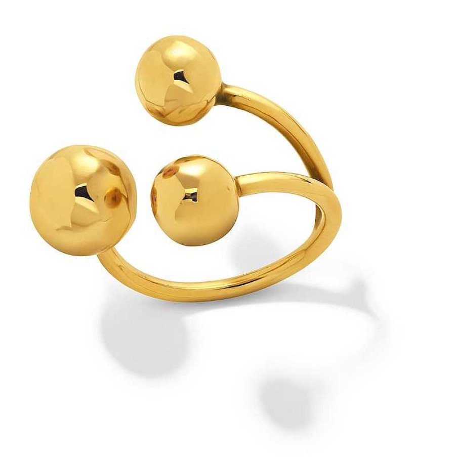 Zales Zales X Soko Obiti Statement Ring In Brass With 24K Gold Plate Rings