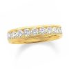 Zales 1 Ct. T.W. Diamond Channel Band In 14K Gold Rings