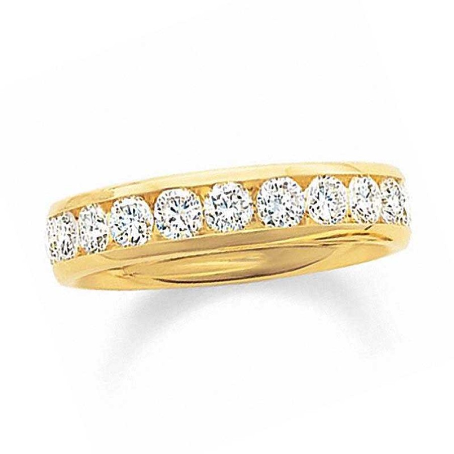 Zales 1 Ct. T.W. Diamond Channel Band In 14K Gold Rings