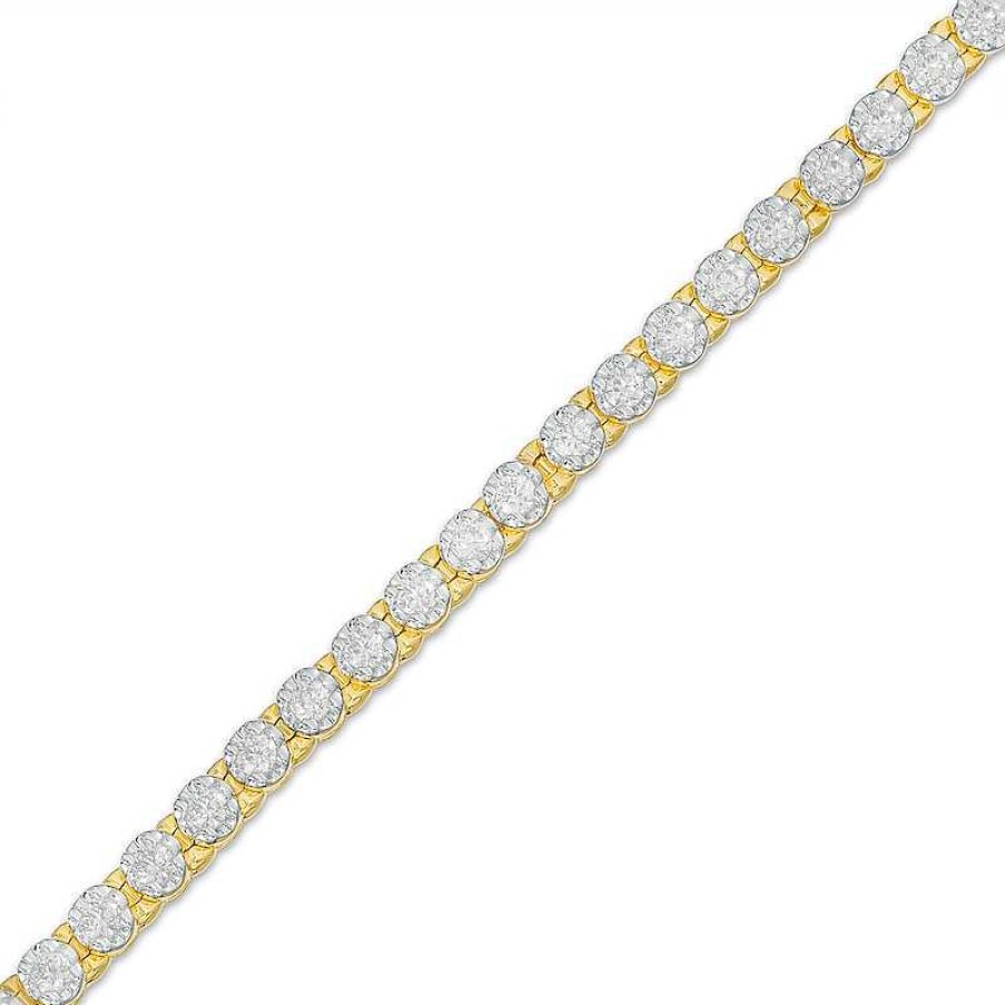 Zales 2 Ct. T.W. Diamond Tennis Bracelet In 10K Gold Bracelets