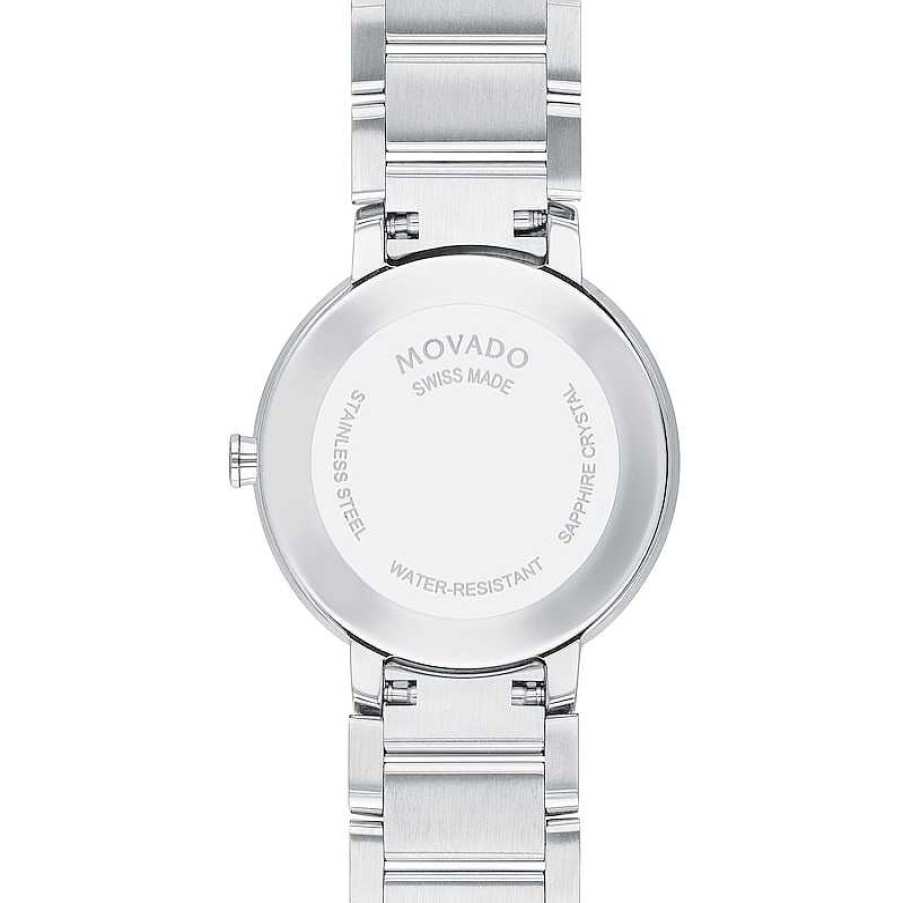 Movado Ladies' Movado Sapphire Diamond Accent Watch With Silver-Tone Dial (Model: 0607548) Watches